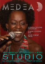 Glenda Collens MEDEA Studio Lounge Gig Poster