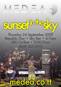 Glenda Collens MEDEA Sunset in the Sky Gig Poster